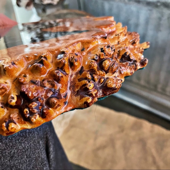 Birds Eye Maple Burl Wood Slab Raw Edge Lab Painting Varnish Wall Art Oregon - Picture 6 of 12